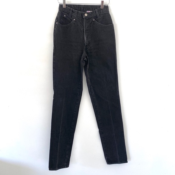 Vintage Denim - VINTAGE HIGH RISE Rocky Mountain Mom Jeans Black